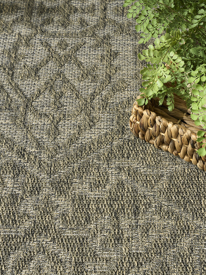 Tulum TLM05 Olive 8' x Round Rug image number 6