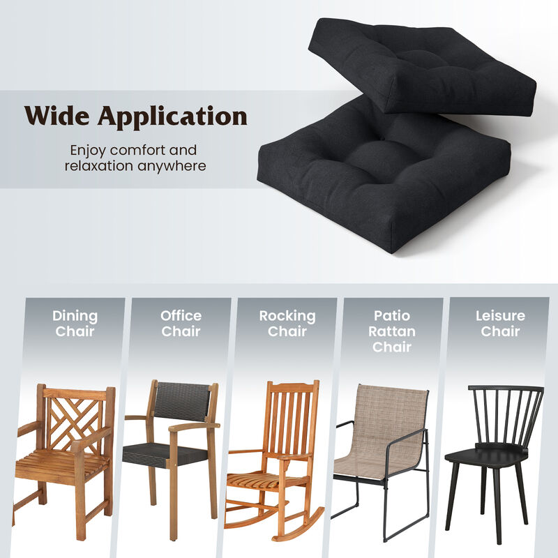 Patio Chair Seat Cushion Pads for Indoor and Outdoor, Comfortable Seating