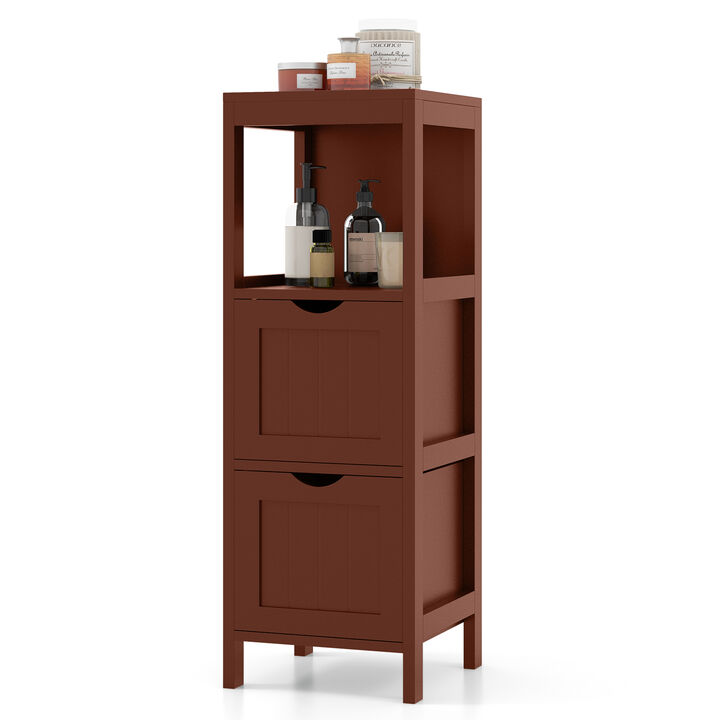 Freestanding Storage Cabinet with 2 Removable Drawers for Bathroom