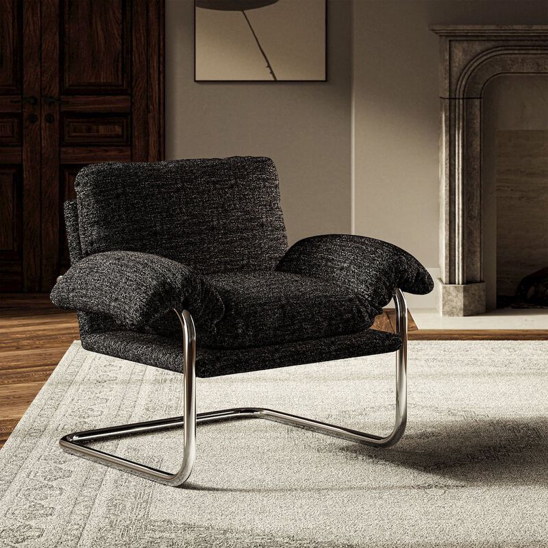 Ansel Boucle Fabric Accent Chair image number 7