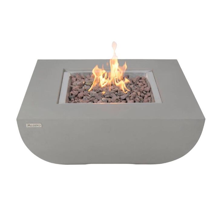 Elementi Westport Concrete Outdoor Patio Fire Pit Table