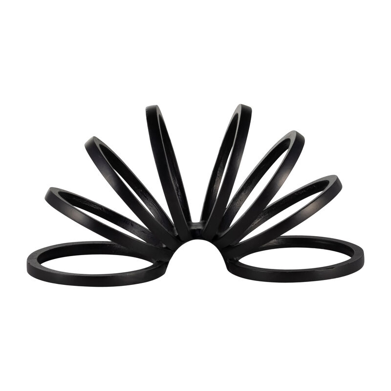 Metal,11",slinky Ring Deco,black image number 0