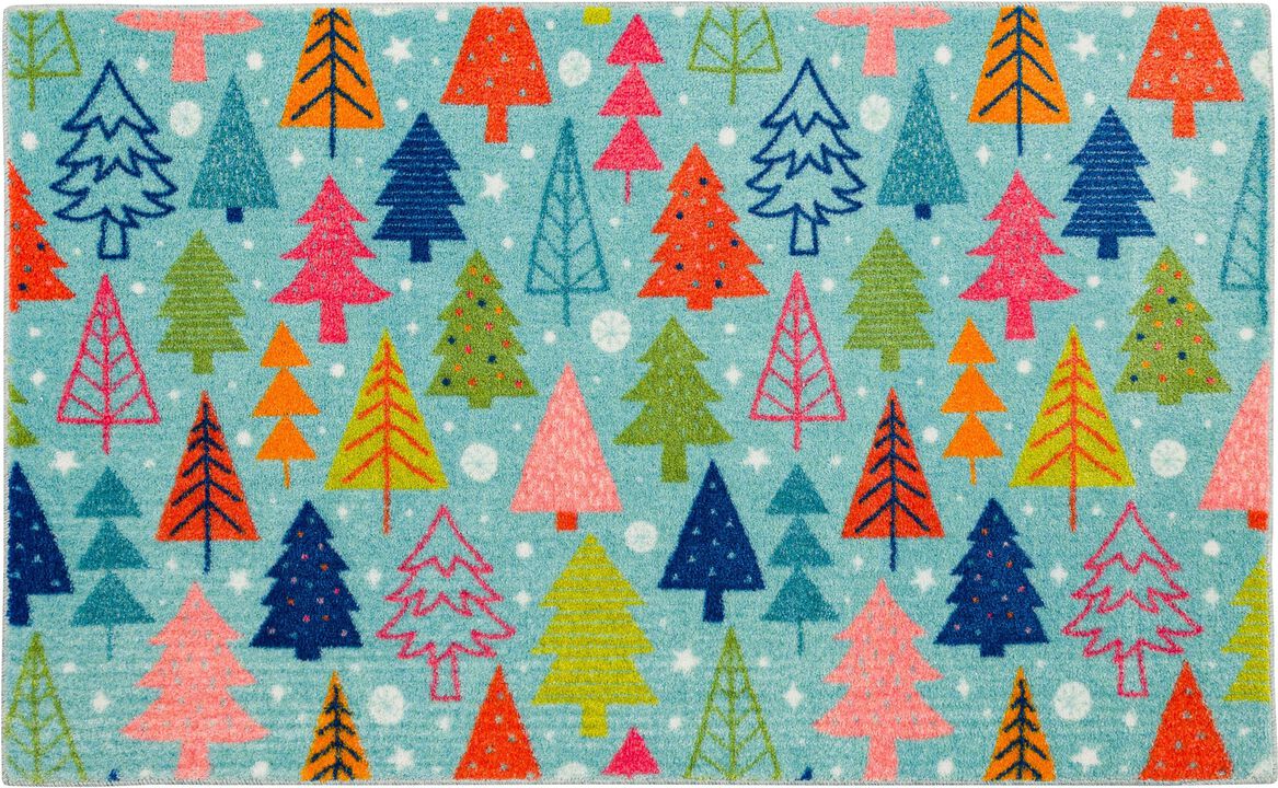 Prismatic Tree Scatter Bath and Kitchen Mat Collection