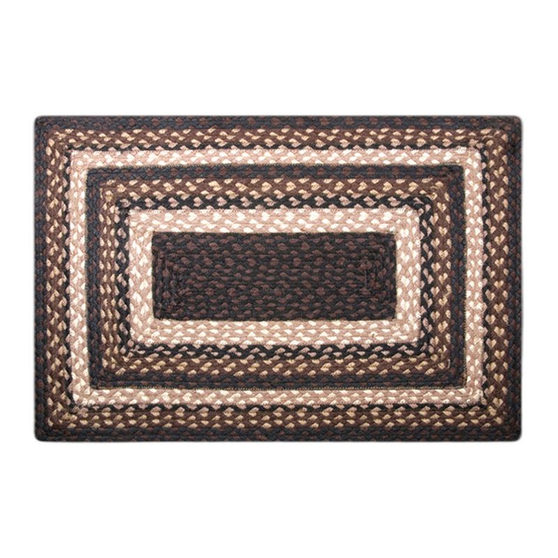 Earth Rugs Rc-313 Mocha Frappuccino Oblong Braided Rug 20 X 30 image number 0