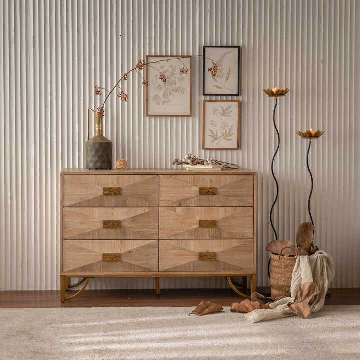 Tudvad 6-Drawer Dresser