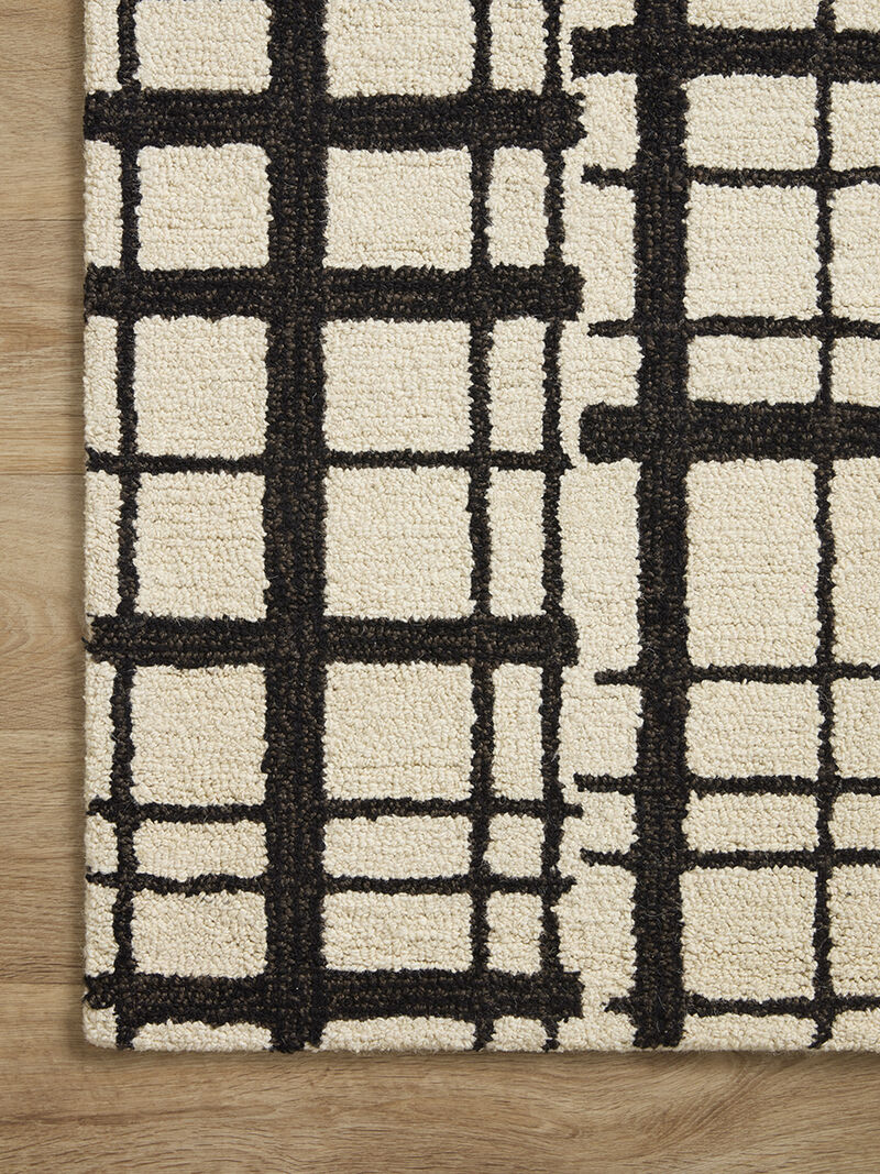 Polly POL02 Black/Ivory 8'6" x 11'6" Rug