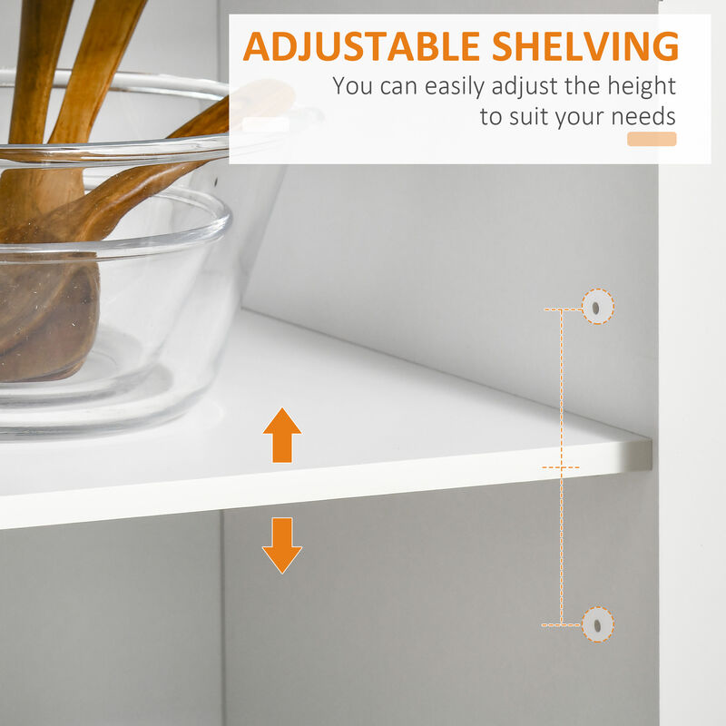 Modern Wooden Rolling Kitchen Island Storage Cart Serving Trolley w/ Towel Rack