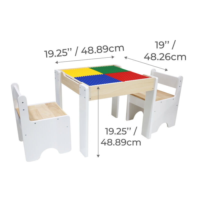 Teamson Kids 3-pc. Multi-Activity Table with Reversible Tabletop & Storage image number 2