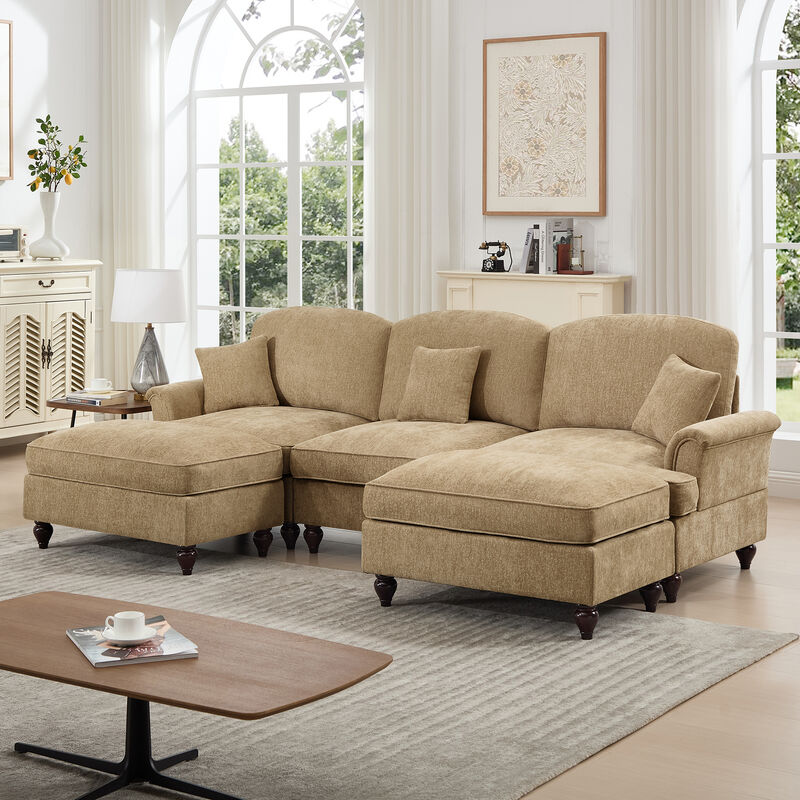 Tugweb U Shape Sectional Sofa image number 4