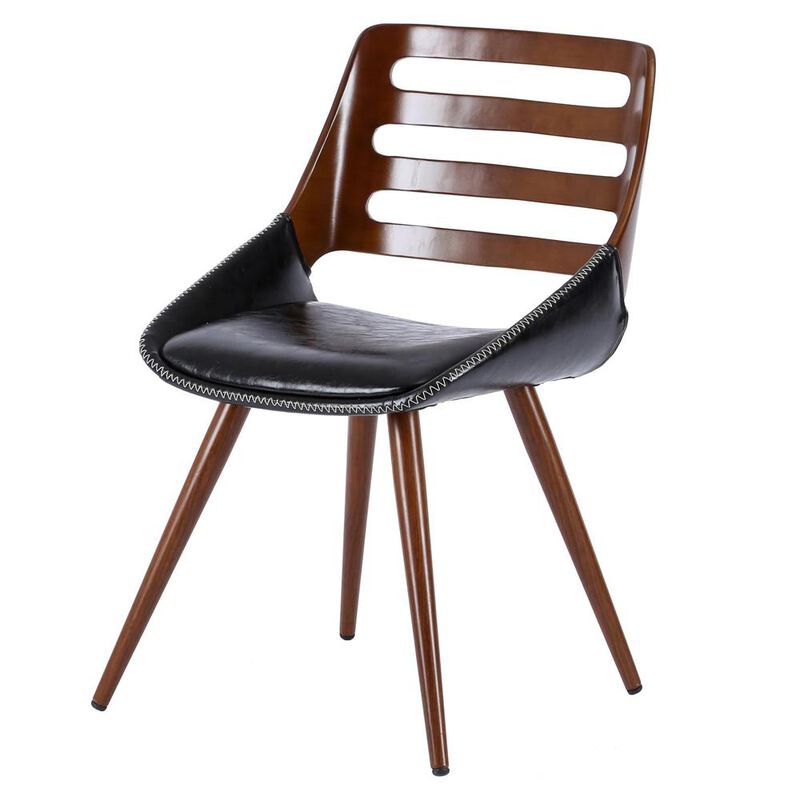New Pacific Direct Shelton PU Leather Bamboo Chair