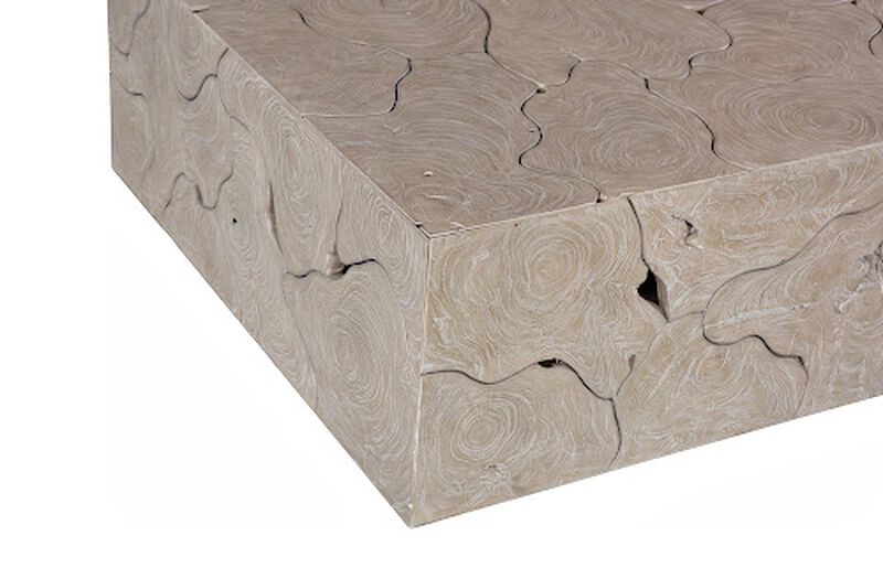 Teak Slice Square Coffee Table image number 3