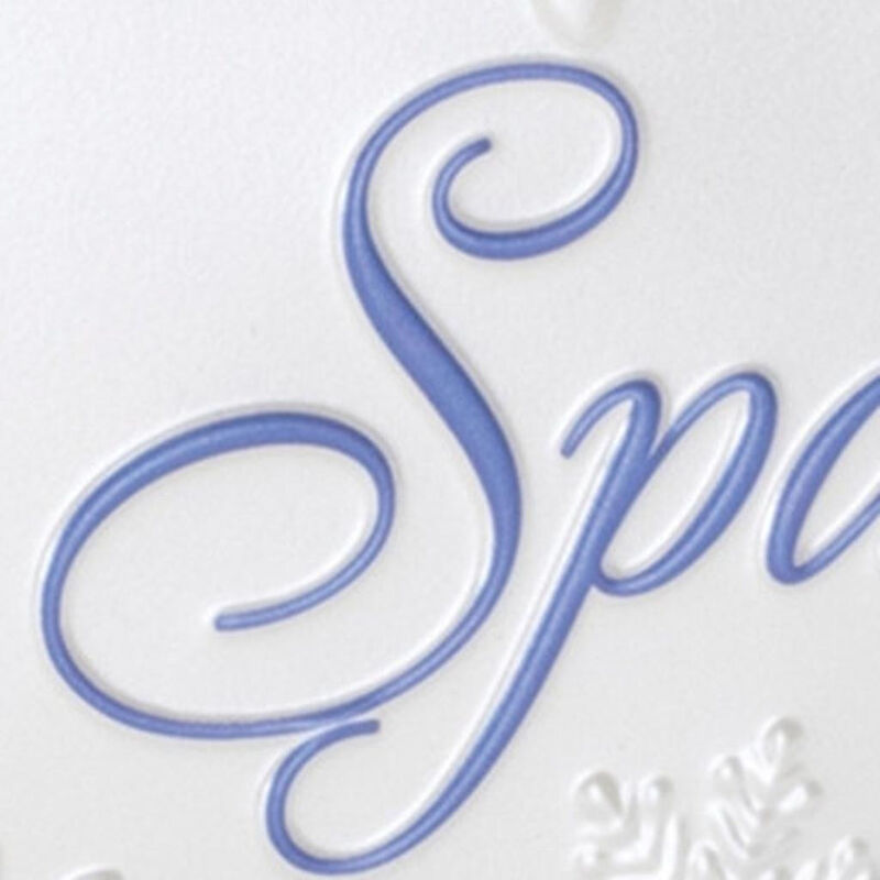 HomeRoots 9" X 20" White And Blue Christmas Snowflake Tis The Season Wood Framed Art image number 3