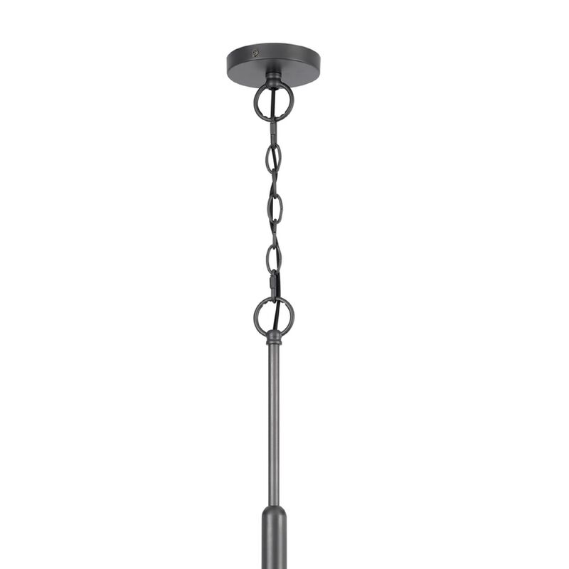 6-Light Candelabra Chandelier, 31 Inch Antique Brass and Dark Bronze image number 5