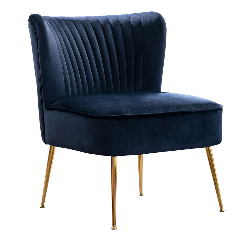 WestinTrends 25" Wide Tufted Velvet Accent Chair