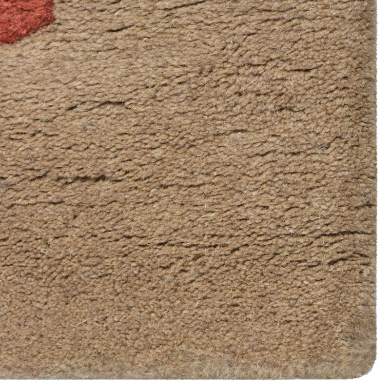 RUGSOTIC CARPETS HAND TUFTED WOOL ECO-FRIENDLY AREA RUGS  - Rectangle Shape, Size, Floral Modern Design, High Pile Thick Handmade Anti Skid Area Rugs for Living Room, Bed Room (K00219) image number 4