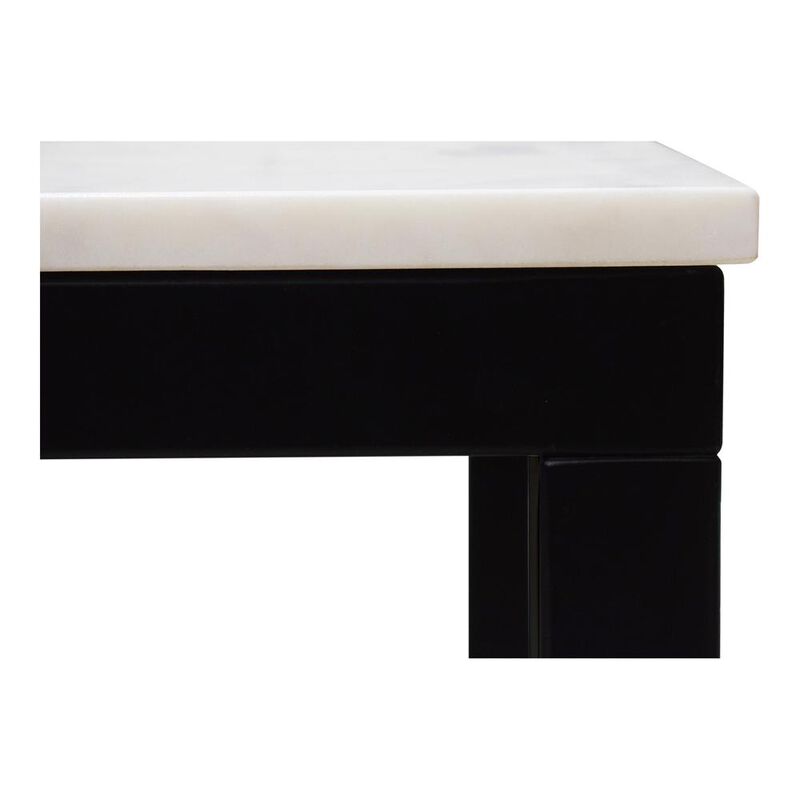 Moe&rsquo;s Parson Mini Desk White Marble
