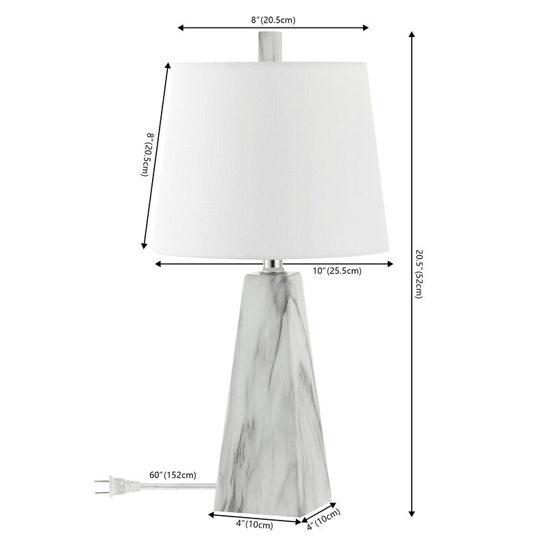 Owen Contemporary Resin LED Table Lamp