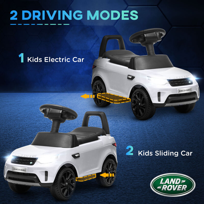 BreeBe 2 in 1 Land Rover Licensed 6V Ride on Car Sliding Car Battery Powered Electric Car w/ Headlights Music Horn image number 3