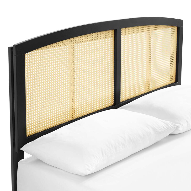 Modway - Sierra Cane and Wood Full Platform Bed with Angular Legs image number 5