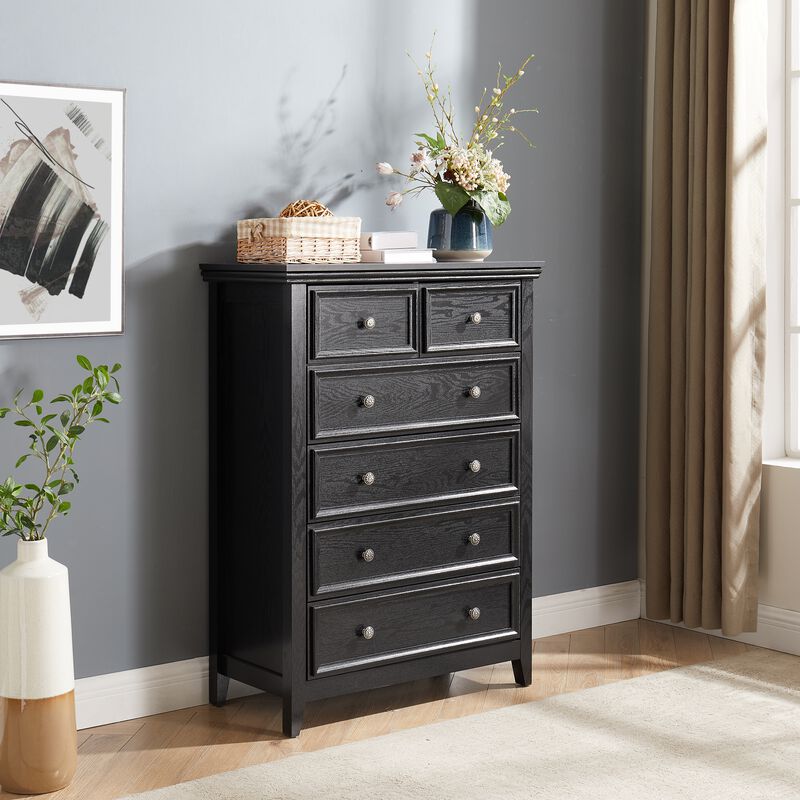 Rurwod Modern 6-Drawer Chest image number 1