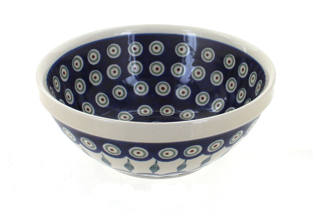 Blue Rose Polish Pottery Stars Small Serving Bowl