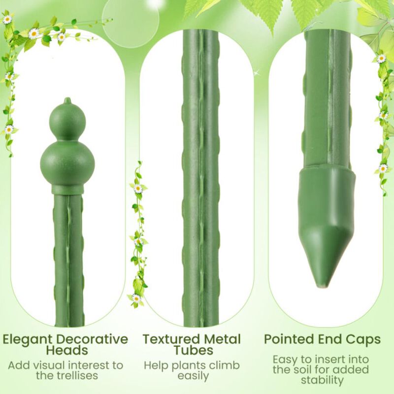 Hivvago 2-Pack Garden Trellis Tomato Cage with Adjustable Height