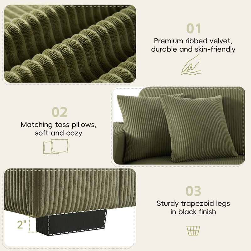Oversized Chaise Sectional image number 6