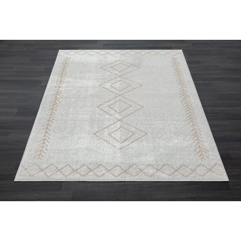 LR Home Calgary Durable Performance Area Rug Indoor