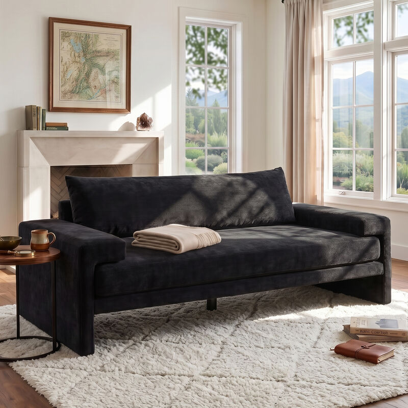 Paposk Chenille 3-seater Sofa image number 1