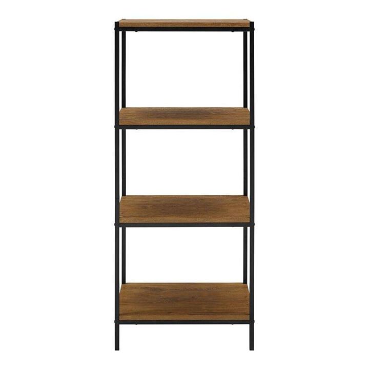 Caffoz 4-Tier Transitional Wood Bookshelf