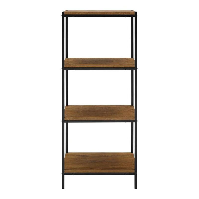 Caffoz 4-Tier Transitional Wood Bookshelf