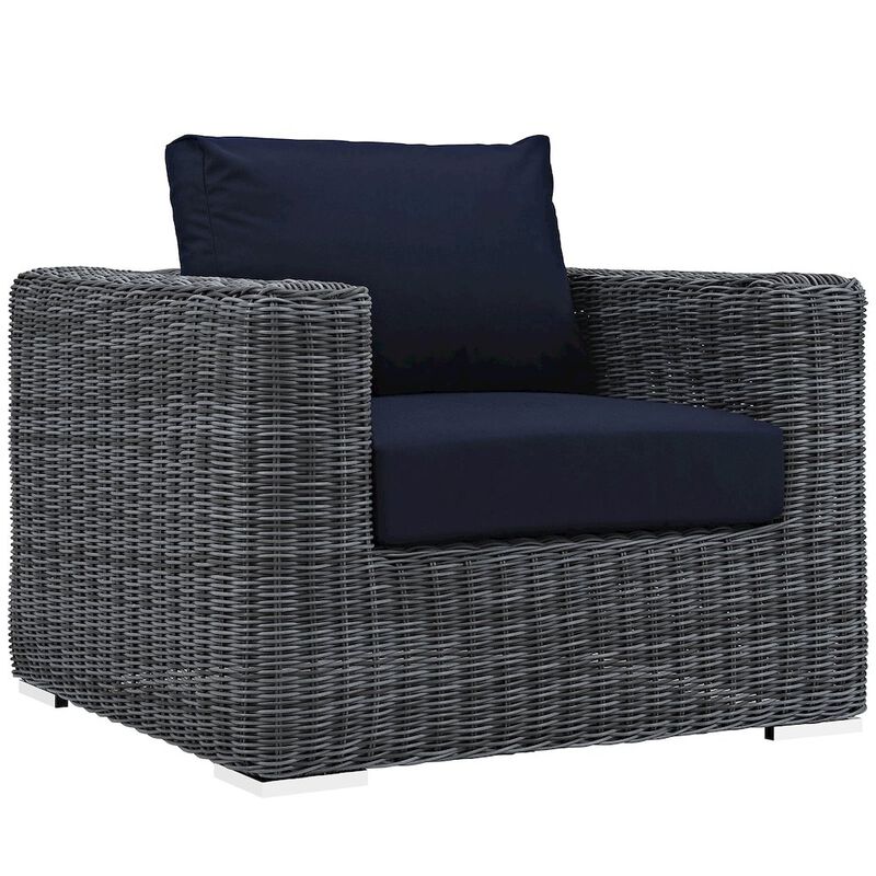 Summon Outdoor Patio Fabric Sunbrella Armchair image number 0