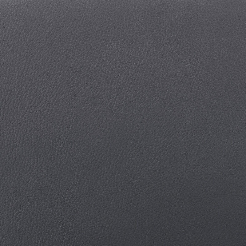 Hivvago 26 Inch Slate Gray and Black Steel Low Back Counter Height Swivel Bar Chair