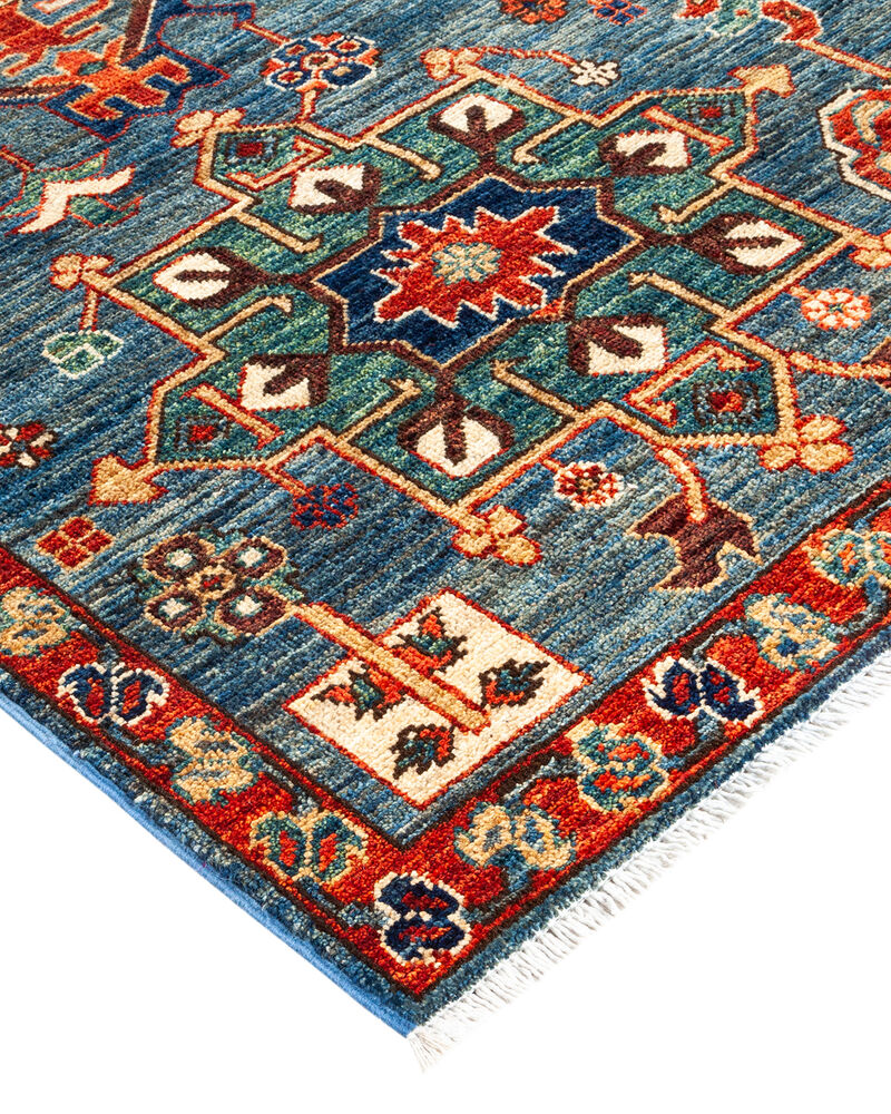 Serapi, One-of-a-Kind Hand-Knotted Area Rug  - Light Blue, 6' 5" x 9' 8" image number 2
