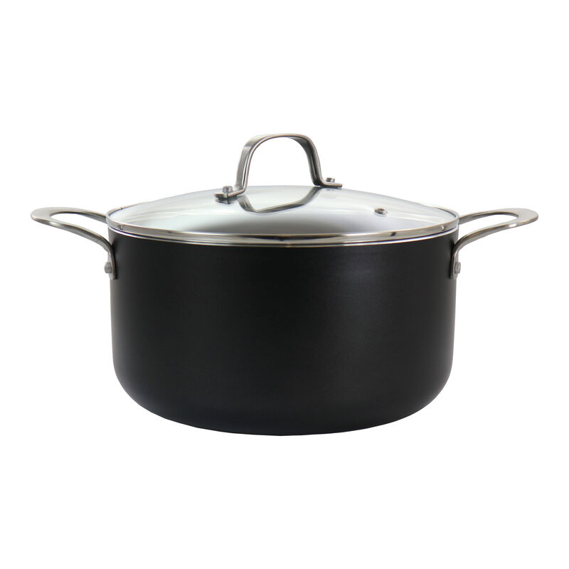 Oster Palladium 8 Piece Aluminum Cookware Set in Black