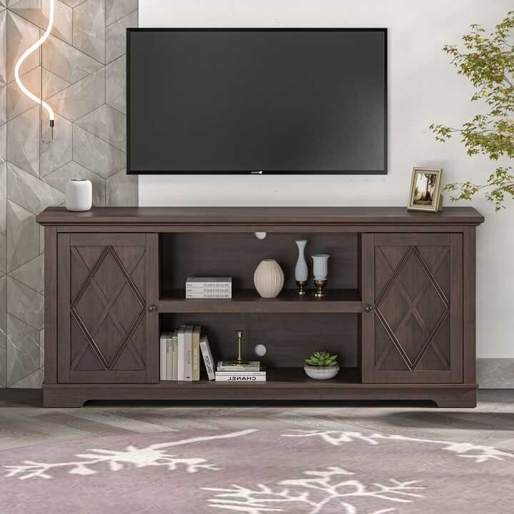 FESTIVO 70" Farmhouse TV Stand Console for TVs up to 75 inch