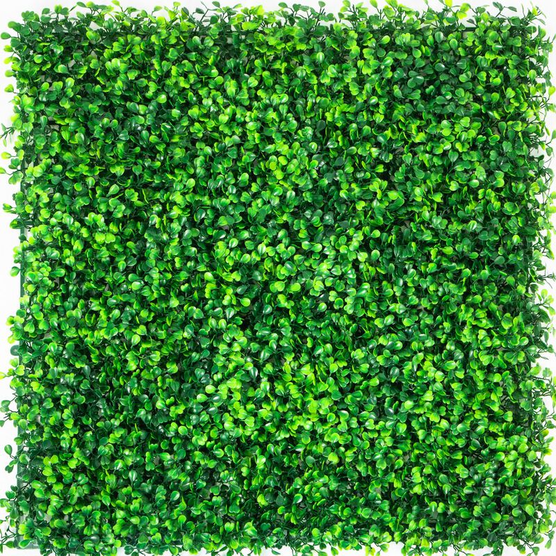 20 Pack Artificial Boxwood Panels PE Hedge Wall for Backyard Fence Indoor Outdoor Decor-Green image number 0