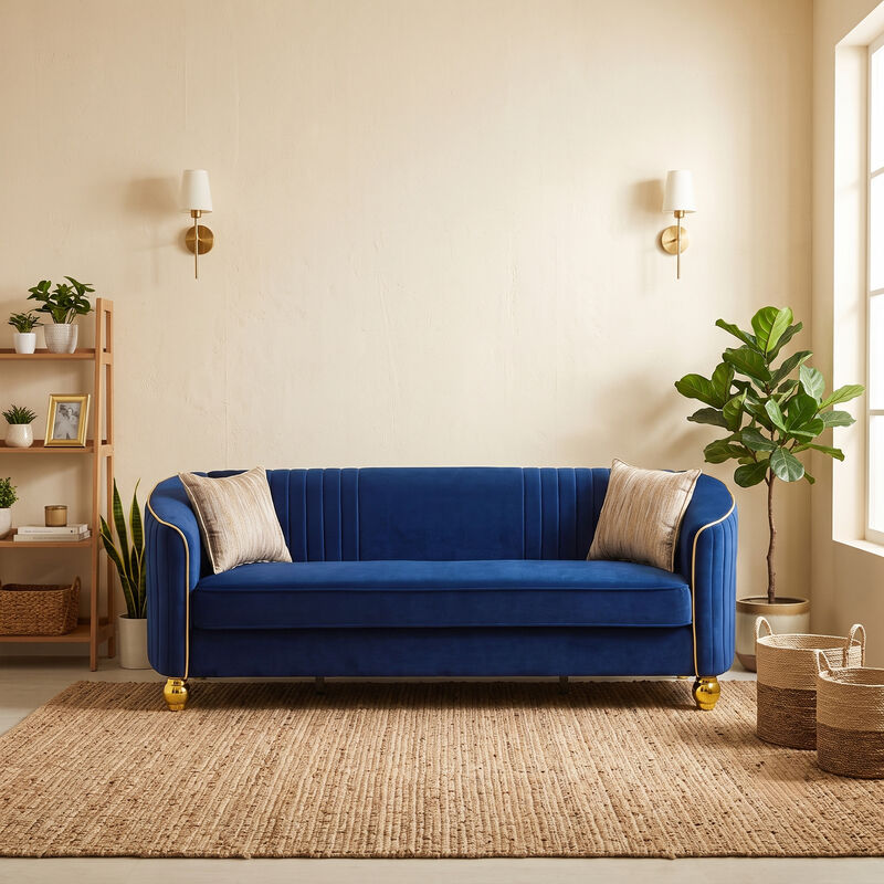 Grebol 3 Seater Velvet Sofa image number 3