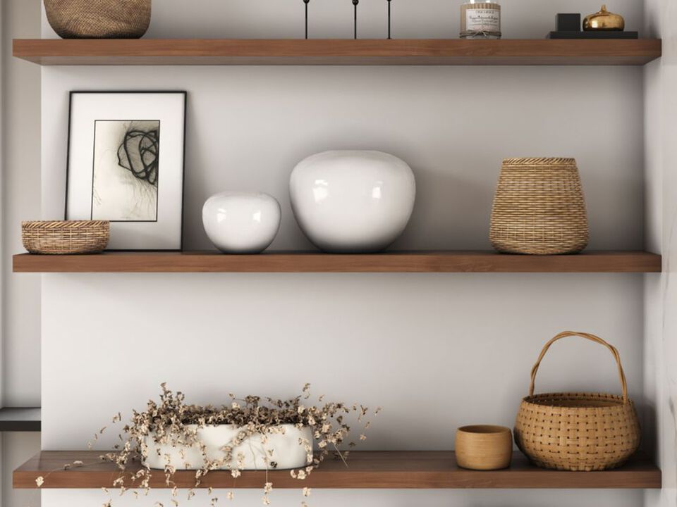 Walnut Floating Shelf