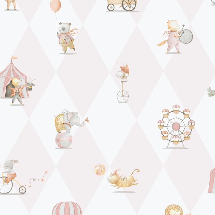 Bambino Cirque Blue Wallpaper 282-2