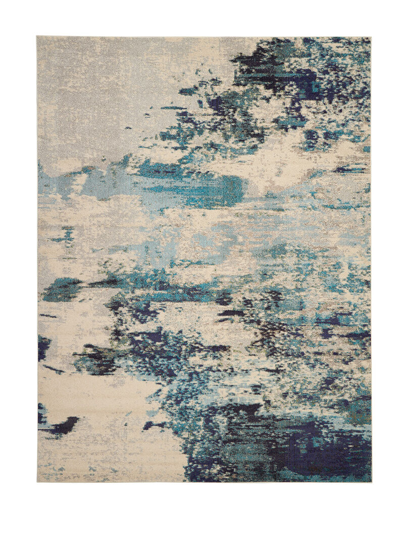 Celestial CES02 Ivory/Blue 10' x 14' Rug