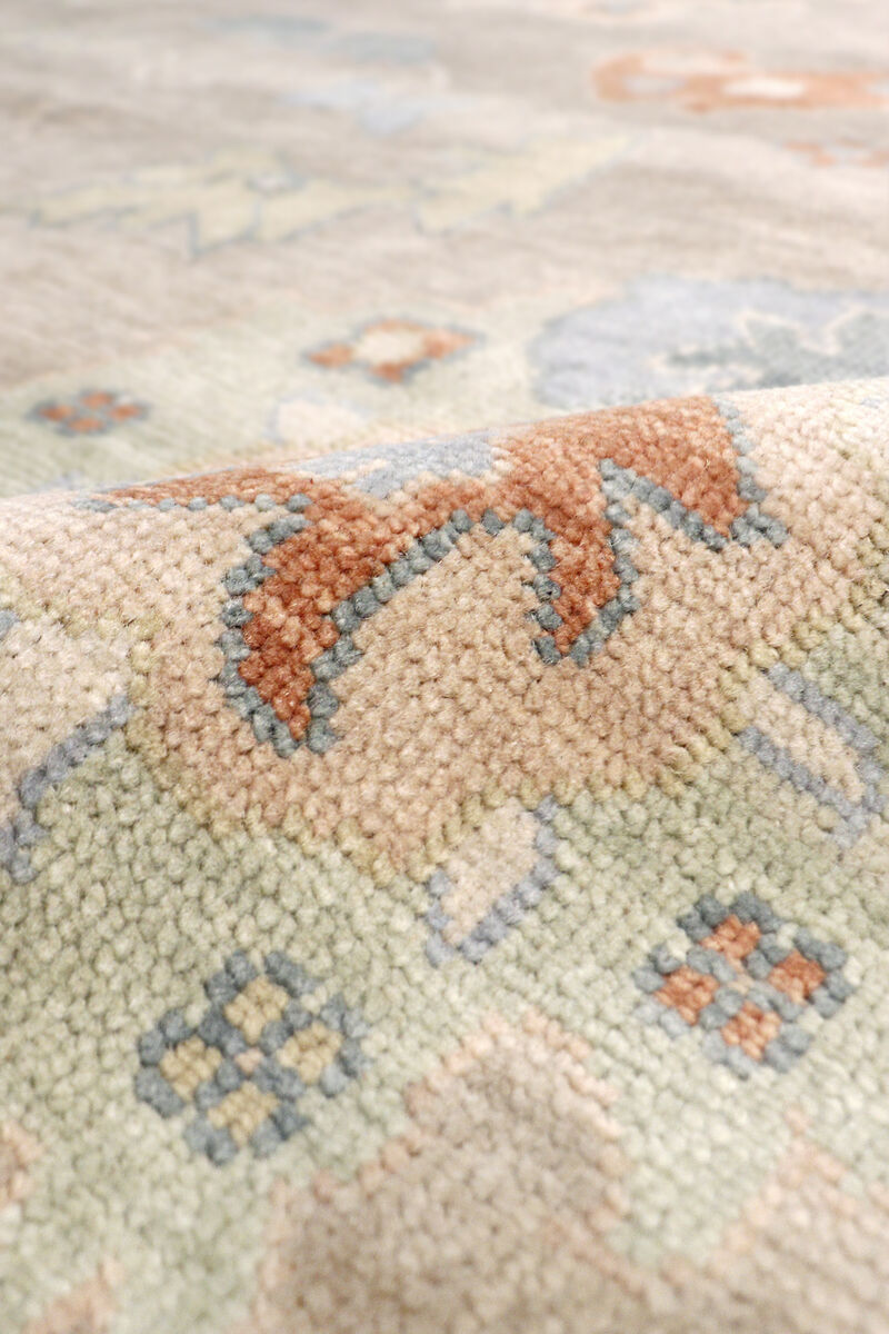 Pasargad Home Oushak Hand-Knotted Wool Area Rug image number 4