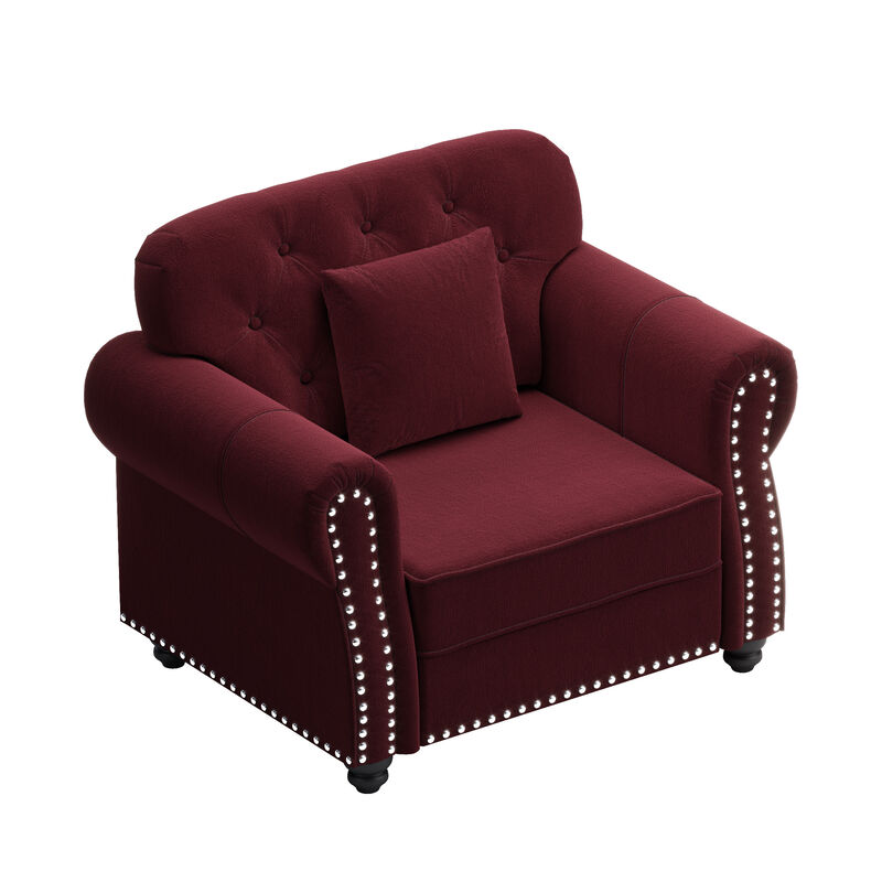 Upholstered Velvet Sofa 4 Seat image number 8