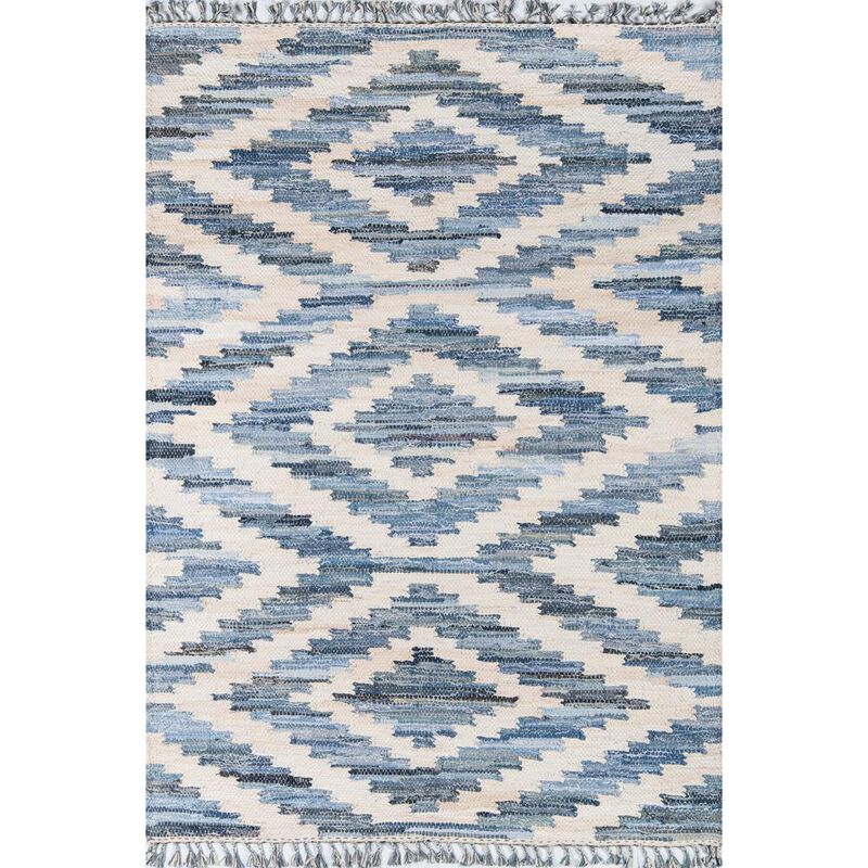 Novogratz Contemporary Rectangle Area Rug, Blue, 2'6 X 4'