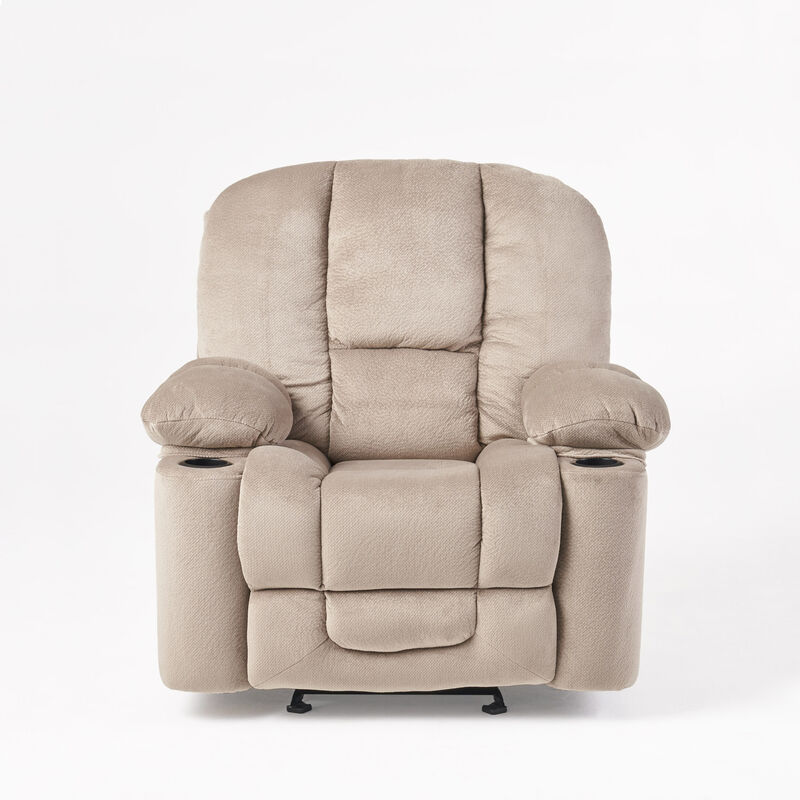 Merax Luxurious Manual Recliner Chair with Cup Holders