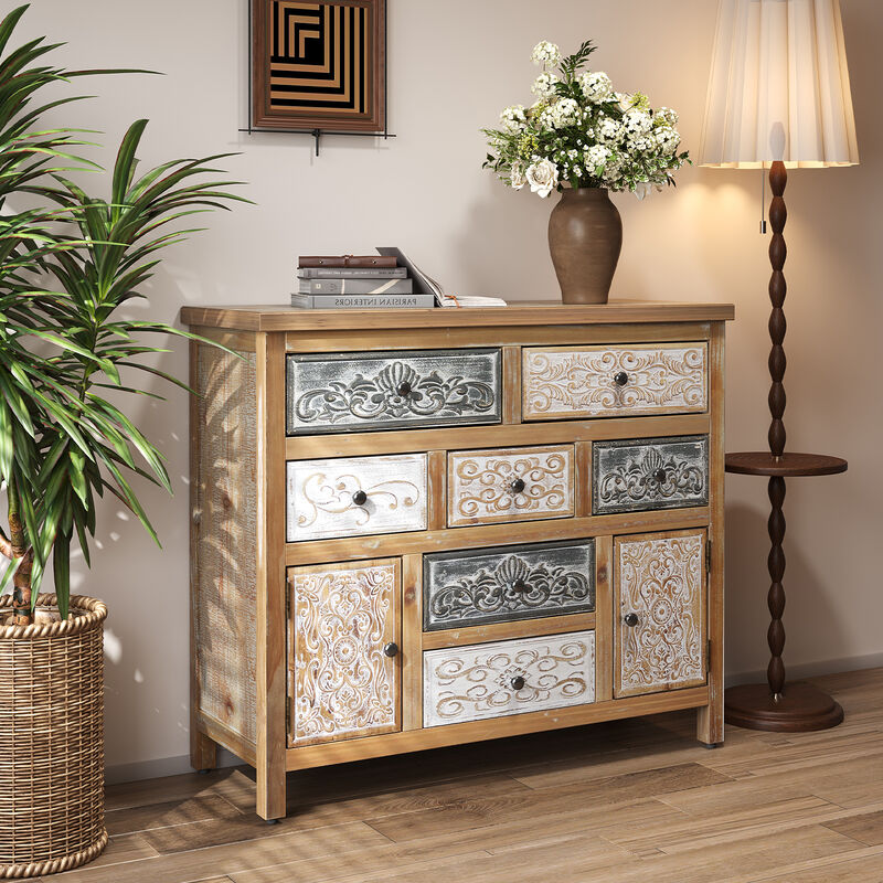Murvte  Carved Storage Dresser image number 4