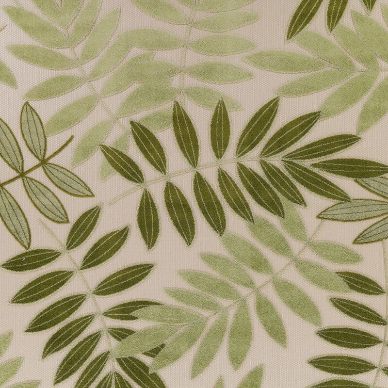 HomeRoots 8' X 11' Ivory And Green Palm Leaf Indoor Outdoor Area Rug image number 3