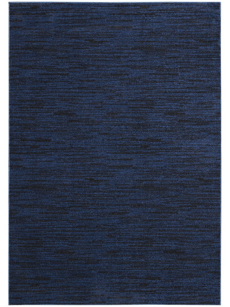Nourison Essentials NRE01 Midnight Blue 5' x 7' Rug image number 0
