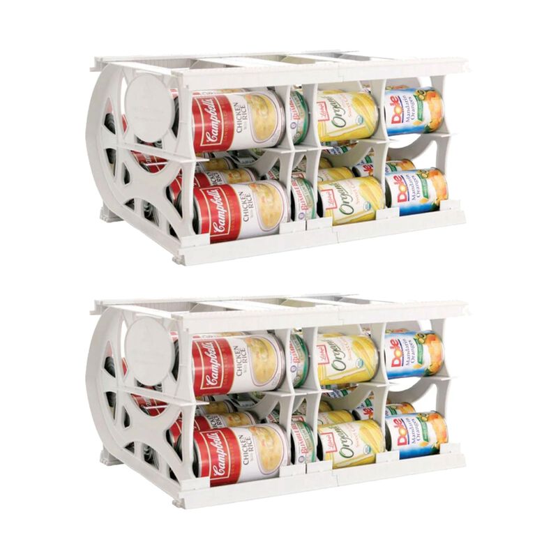 Shelf Reliance 2 Pack Can Organizer, Pantry Storage Rack, Canned Food and Goods, 40 Cans