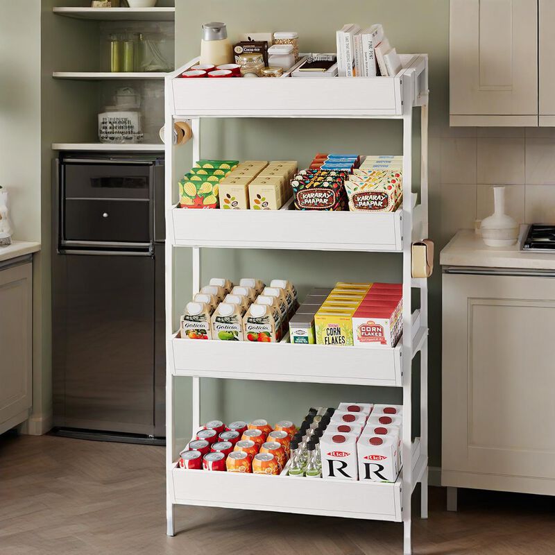 4-Tier Metal Retail Display Rack Stand for Products, Snacks & Accessories image number 2